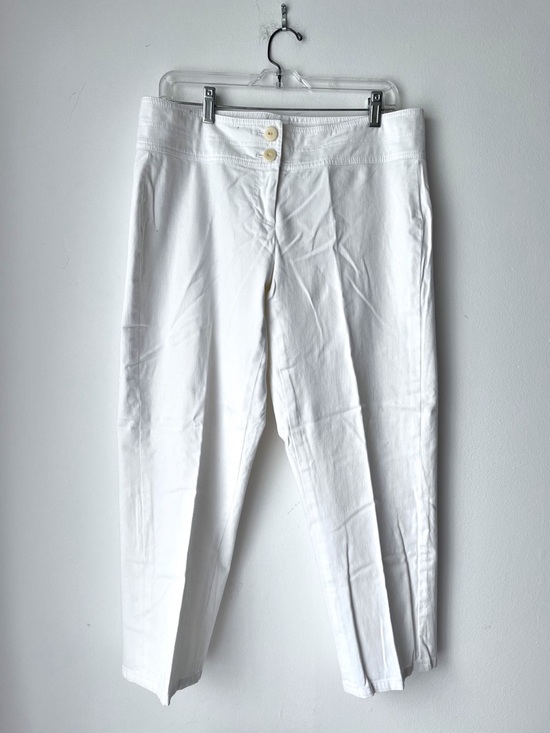 Isda & Co Pants - Isda & Co White Cotton Spandex Pants Sz 8